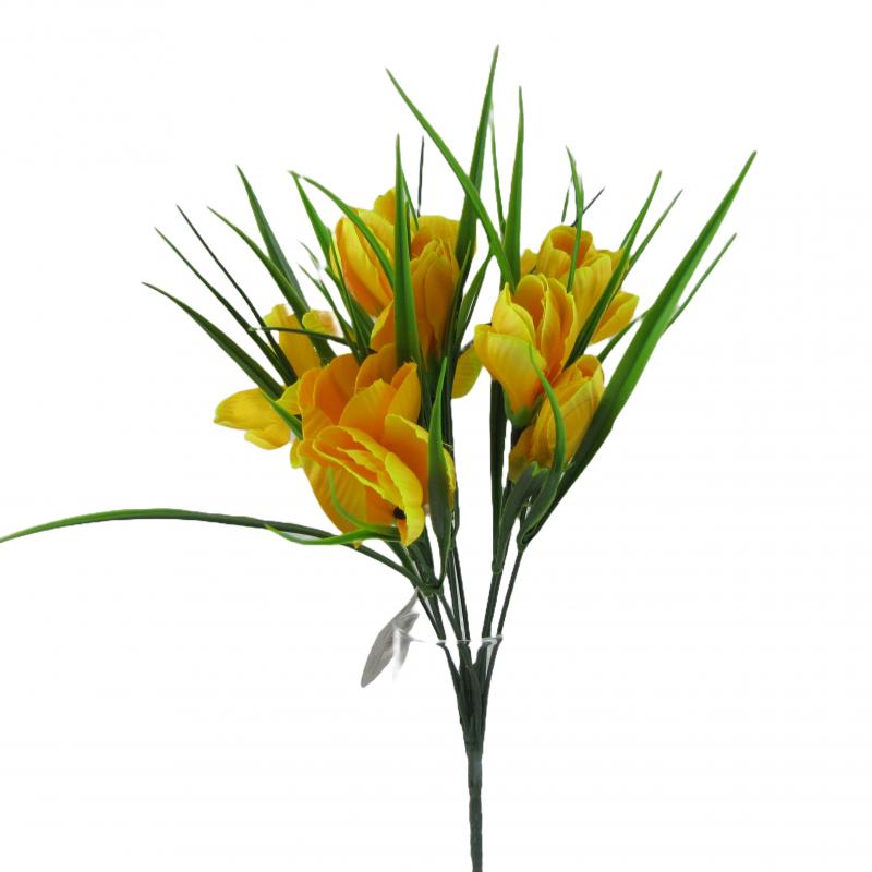 Krokusy bukiet 35cm <br>  żółte